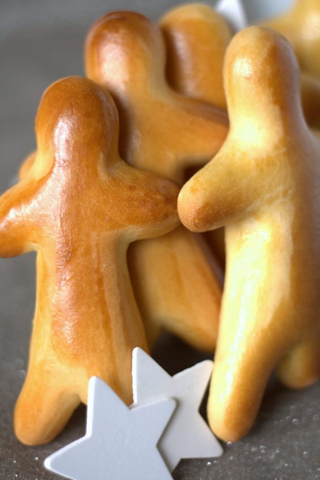 Manneles de Noel, Saint Nicolas, pâte à brioche