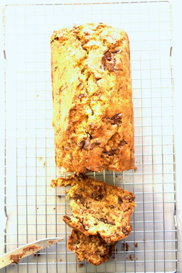 Cake bananes chocolat noir